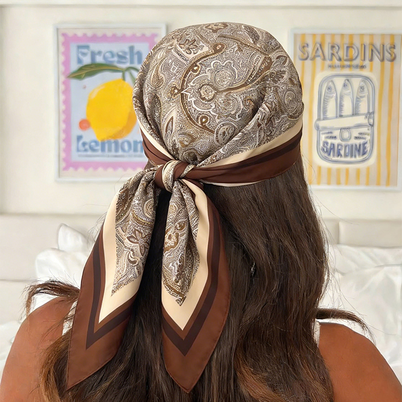 Discount Luxury Bags - Luxury Women Silk Square Scarf Floral