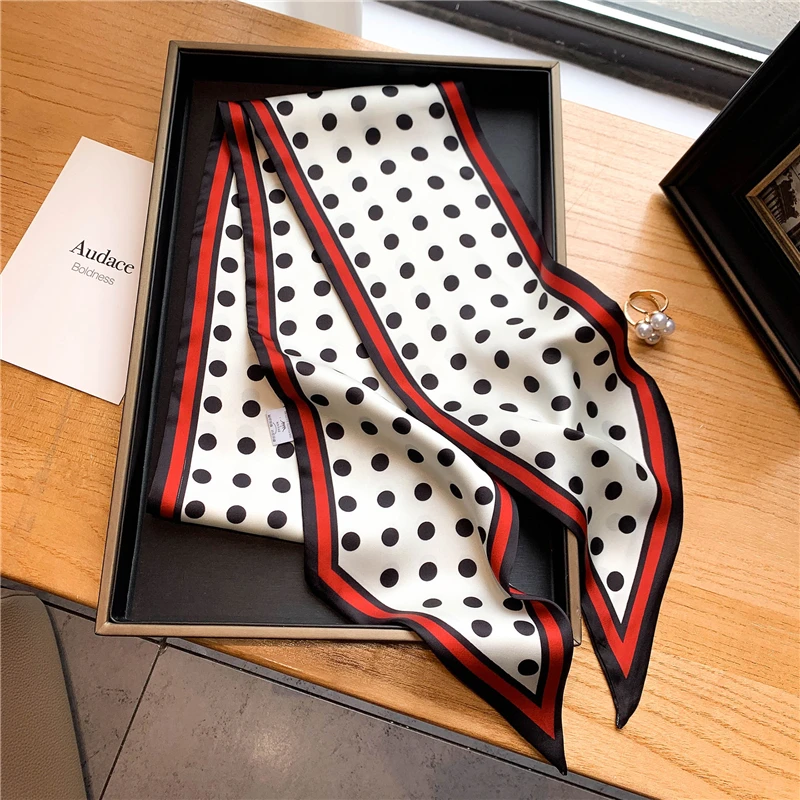 Discount Luxury Bags - Luxury Long Silk Scarf Female Animal