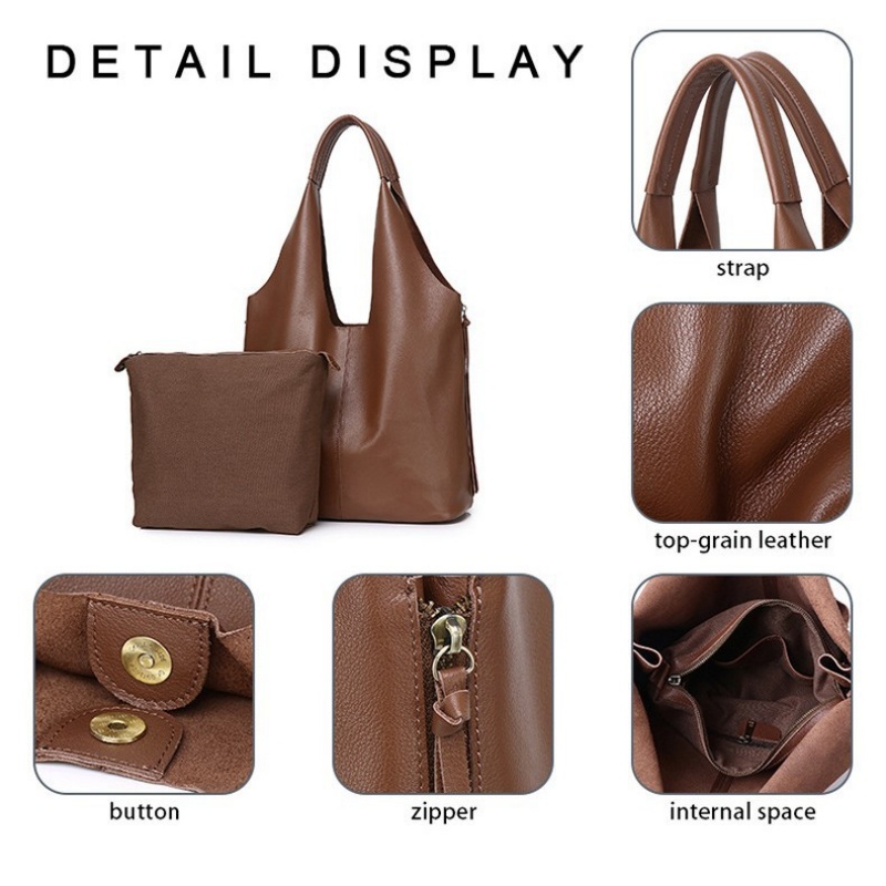 Luxury Cowhide Leather Women T - Luxury Bags Tote avaliação e preço