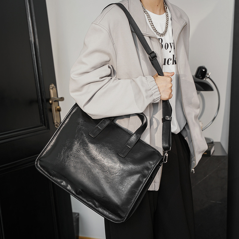 Casual Business Men's Handbag  - Luxury Bags Tote avaliação e preço