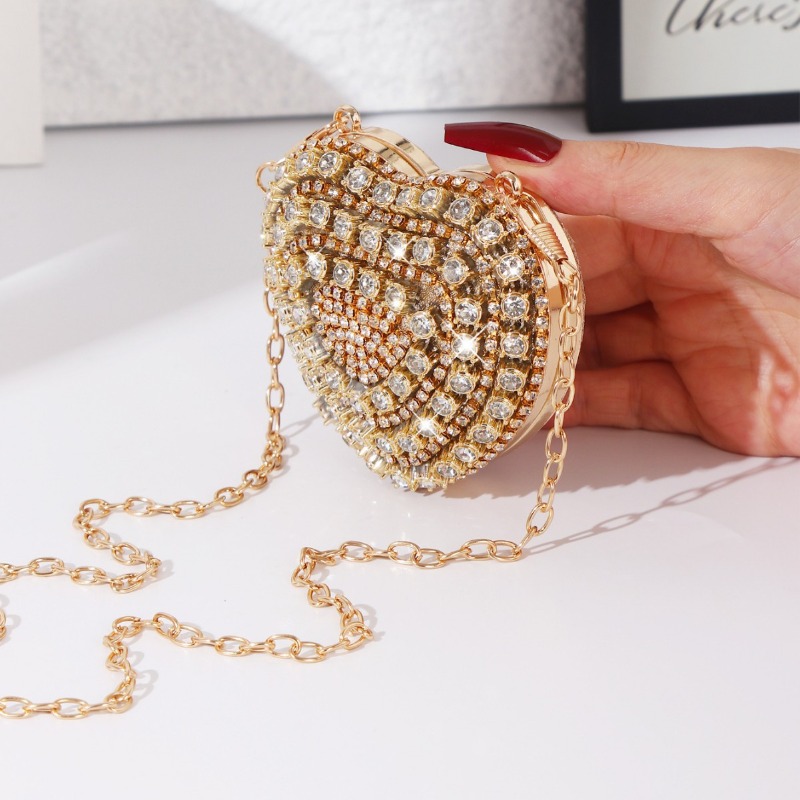 Mini Heart-shaped Diamond Sett - Luxury Bags Mini avaliação e preço