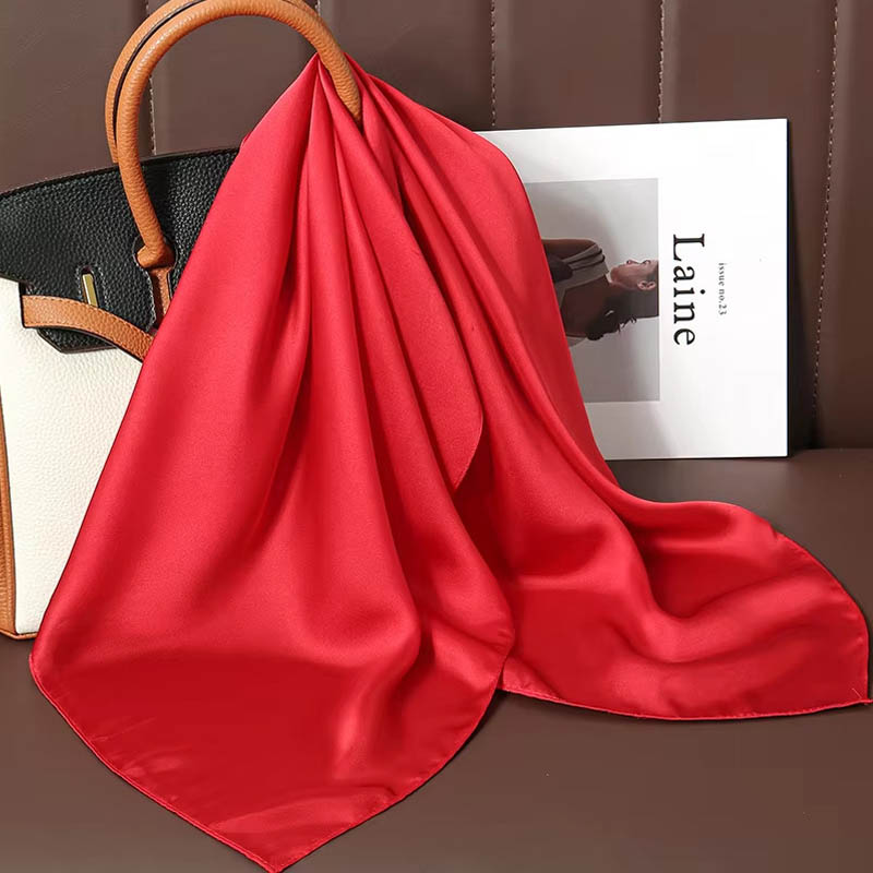 Luxury Solid Color Silk Square - Discount Luxury Bags avaliação e preço