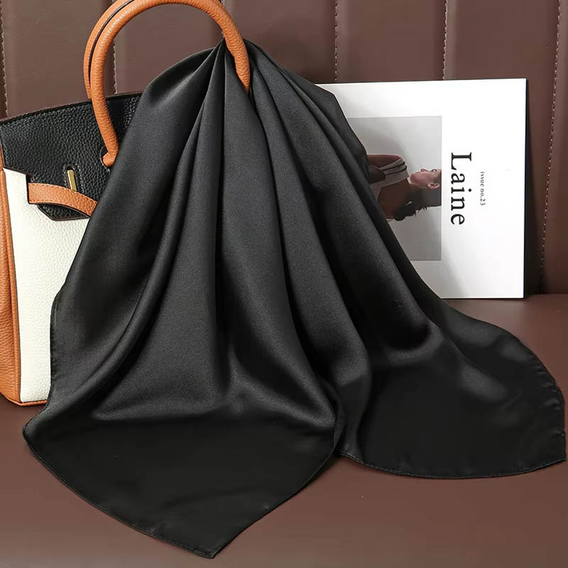 Luxury Solid Color Silk Square - Discount Luxury Bags avaliação e preço