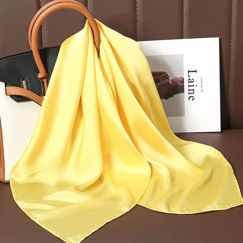 Luxury Solid Color Silk Square - Discount Luxury Bags avaliação e preço