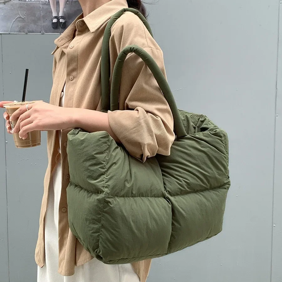 Cotton Padded Tote Large Quilt - Luxury Bags Tote avaliação e preço