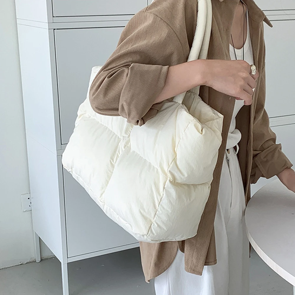 Cotton Padded Tote Large Quilt - Luxury Bags Tote avaliação e preço