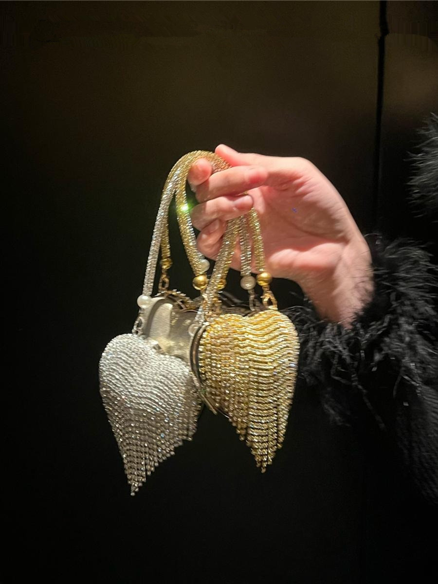 Luxury Small Bling Heart Shape - Luxury Bags Mini avaliação e preço