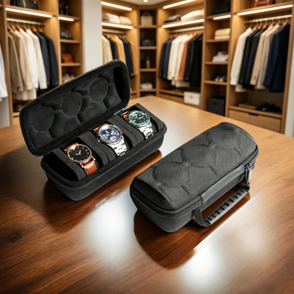 1pc Luxury 3-slot Watch Travel - Luxury Bags Dropshipping avaliação e preço