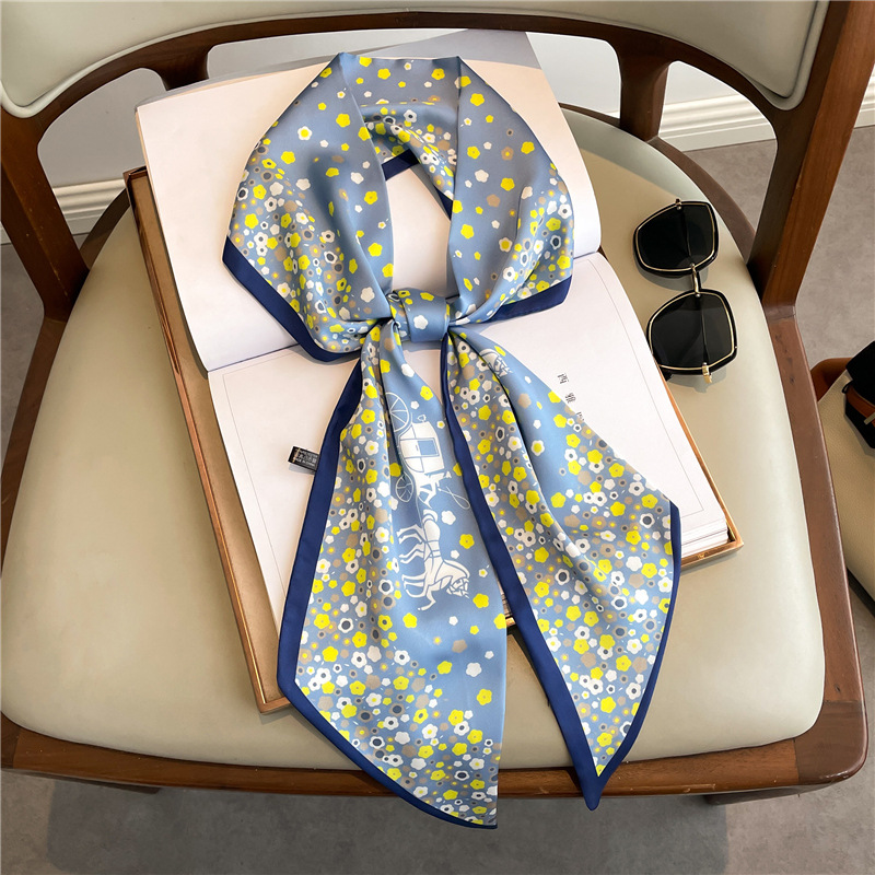 Fashion Print Long Silk Scarf  - Discount Luxury Bags avaliação e preço