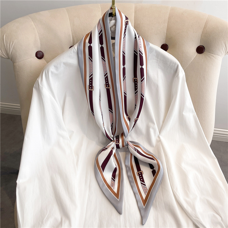 Fashion Print Long Silk Scarf  - Discount Luxury Bags avaliação e preço