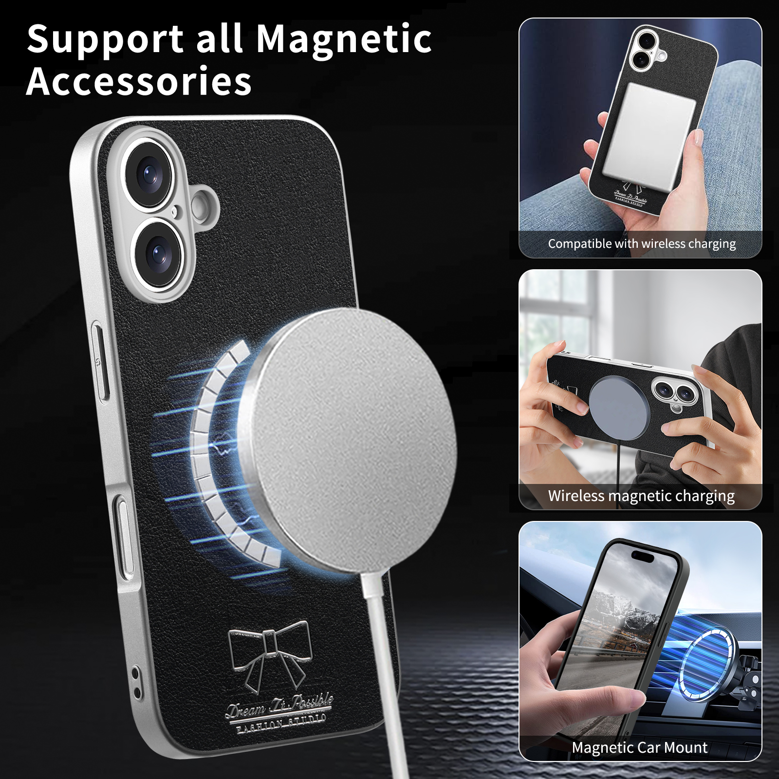 Wireless Charging Magnetic Bow - Luxury Bags Dropshipping avaliação e preço