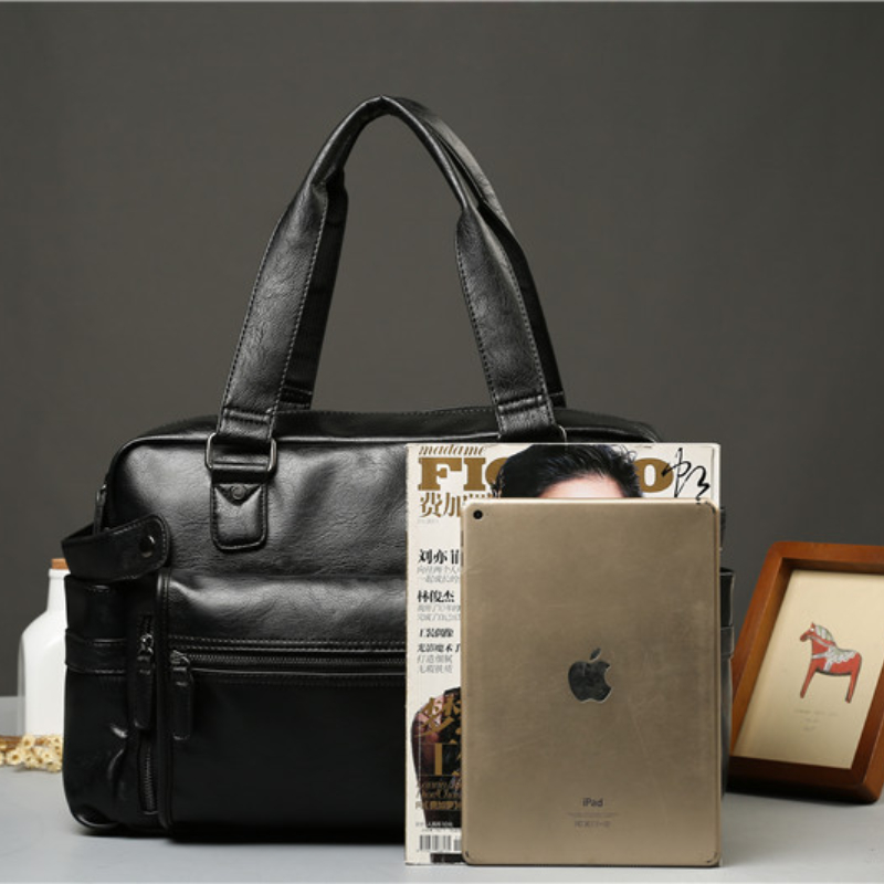 Men PU Leather Briefcase Top-H - Luxury Bags Tote avaliação e preço