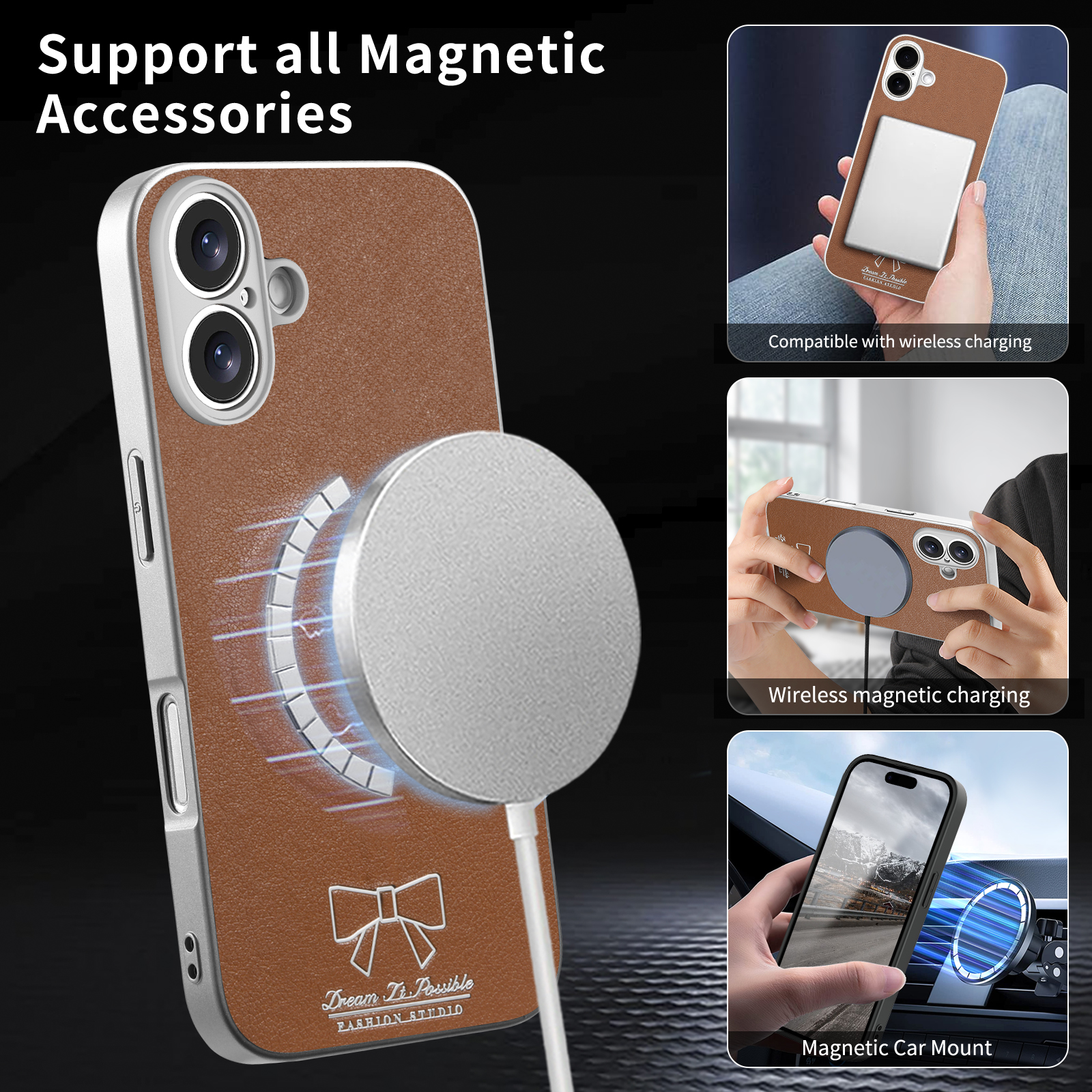 Wireless Charging Magnetic Bow - Luxury Bags Dropshipping avaliação e preço