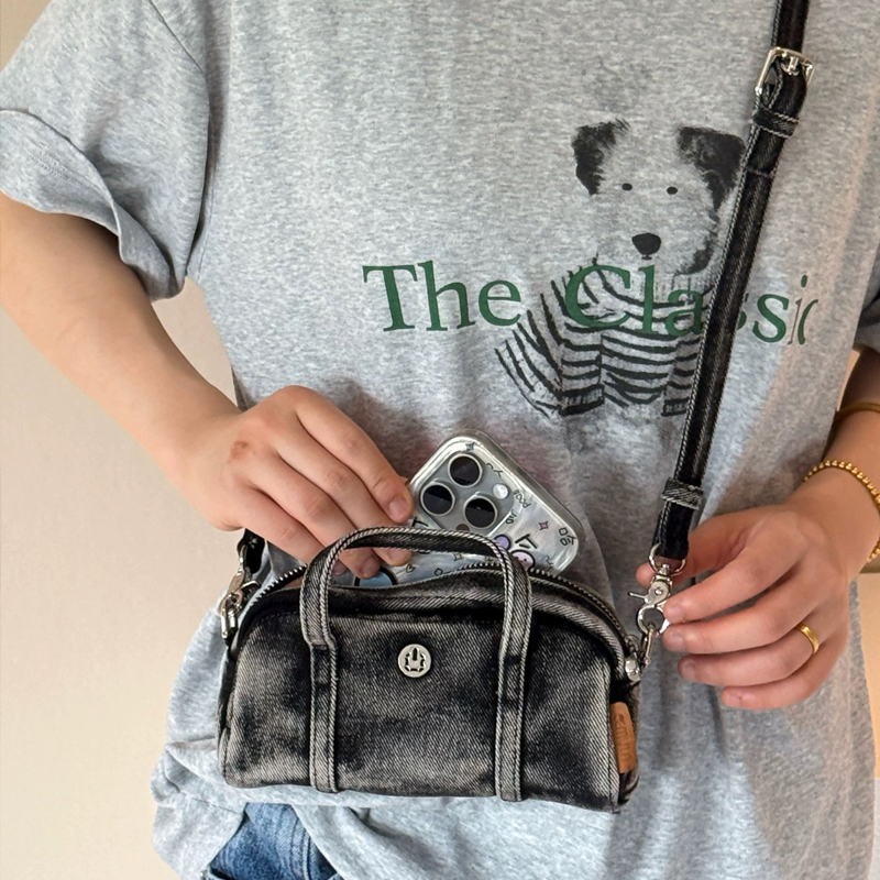 Korean Casual Mini Denim Box B - Luxury Bags Mini avaliação e preço