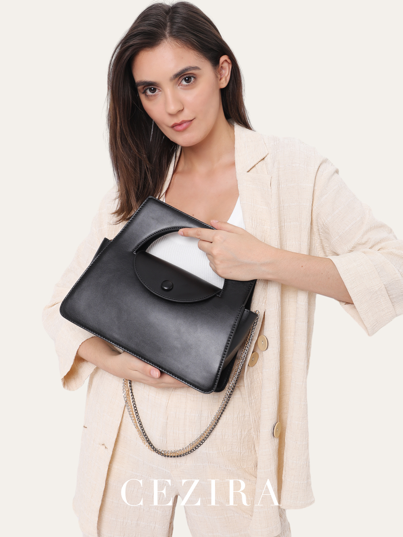CEZIRA Brand Luxury PU Vegan L - Luxury Bags Vegan avaliação e preço