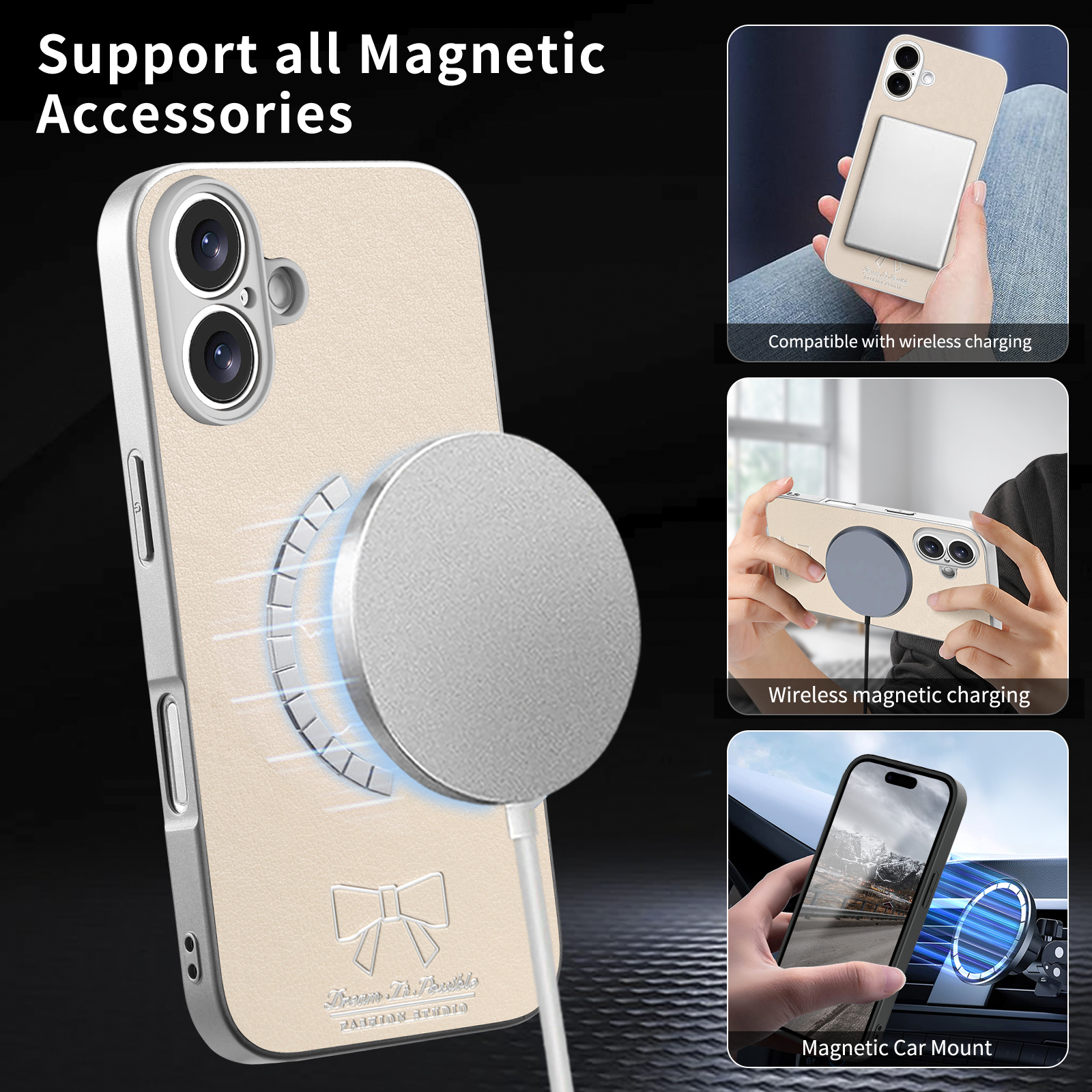 Wireless Charging Magnetic Bow - Luxury Bags Dropshipping avaliação e preço