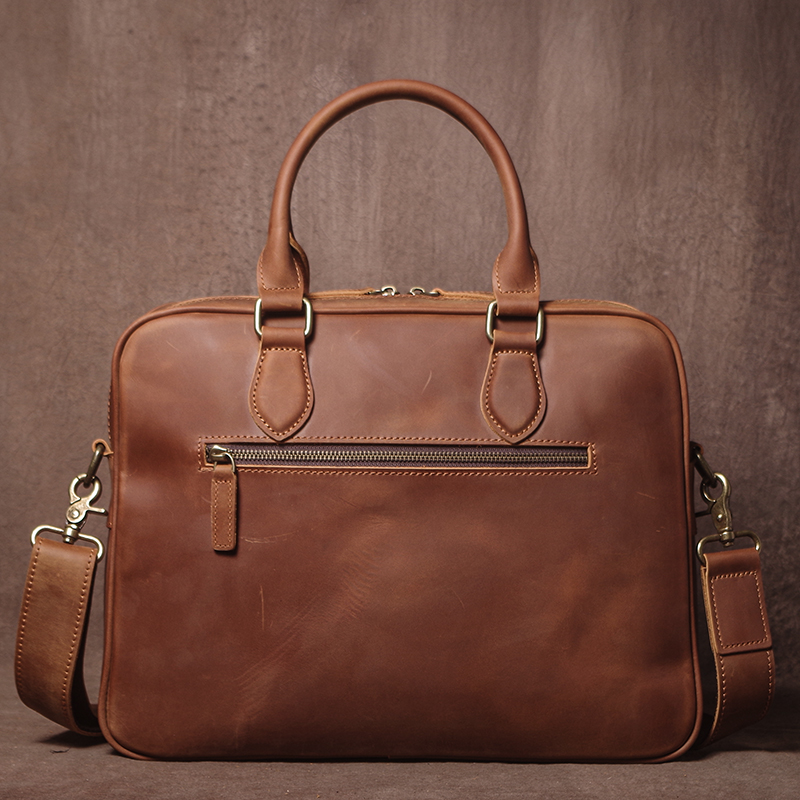GURO Men Crazy Horse Cowhide B - Luxury Bags Tote avaliação e preço