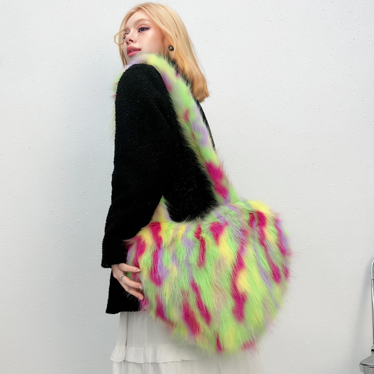 Cross-Border Fox Fur Shoulder  - Luxury Bags Vegan avaliação e preço