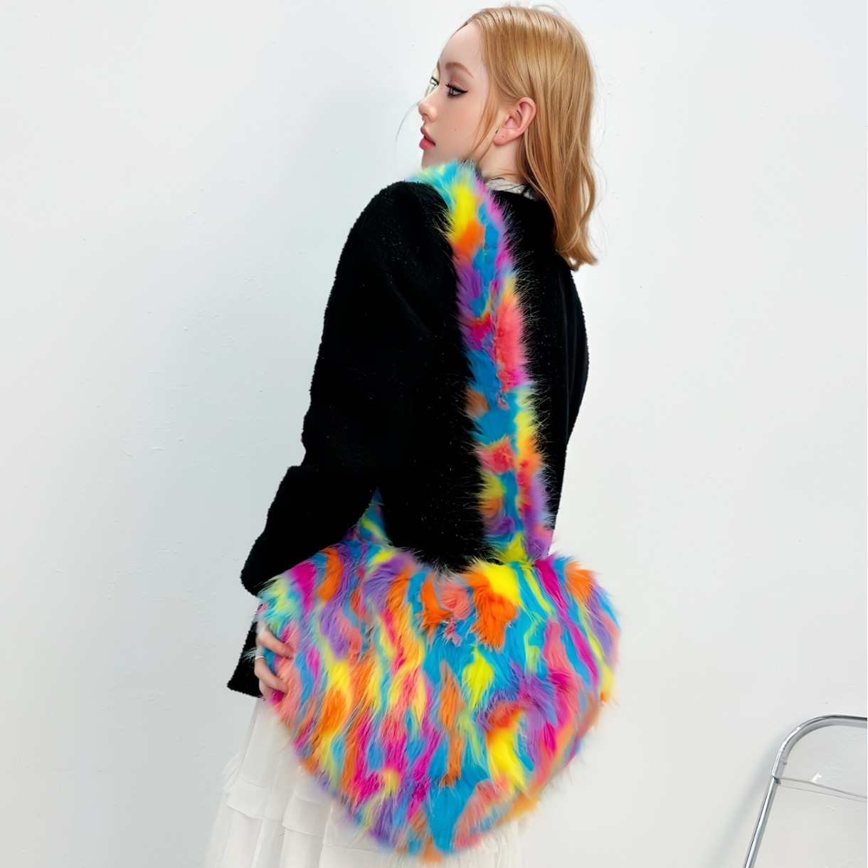 Cross-Border Fox Fur Shoulder  - Luxury Bags Vegan avaliação e preço