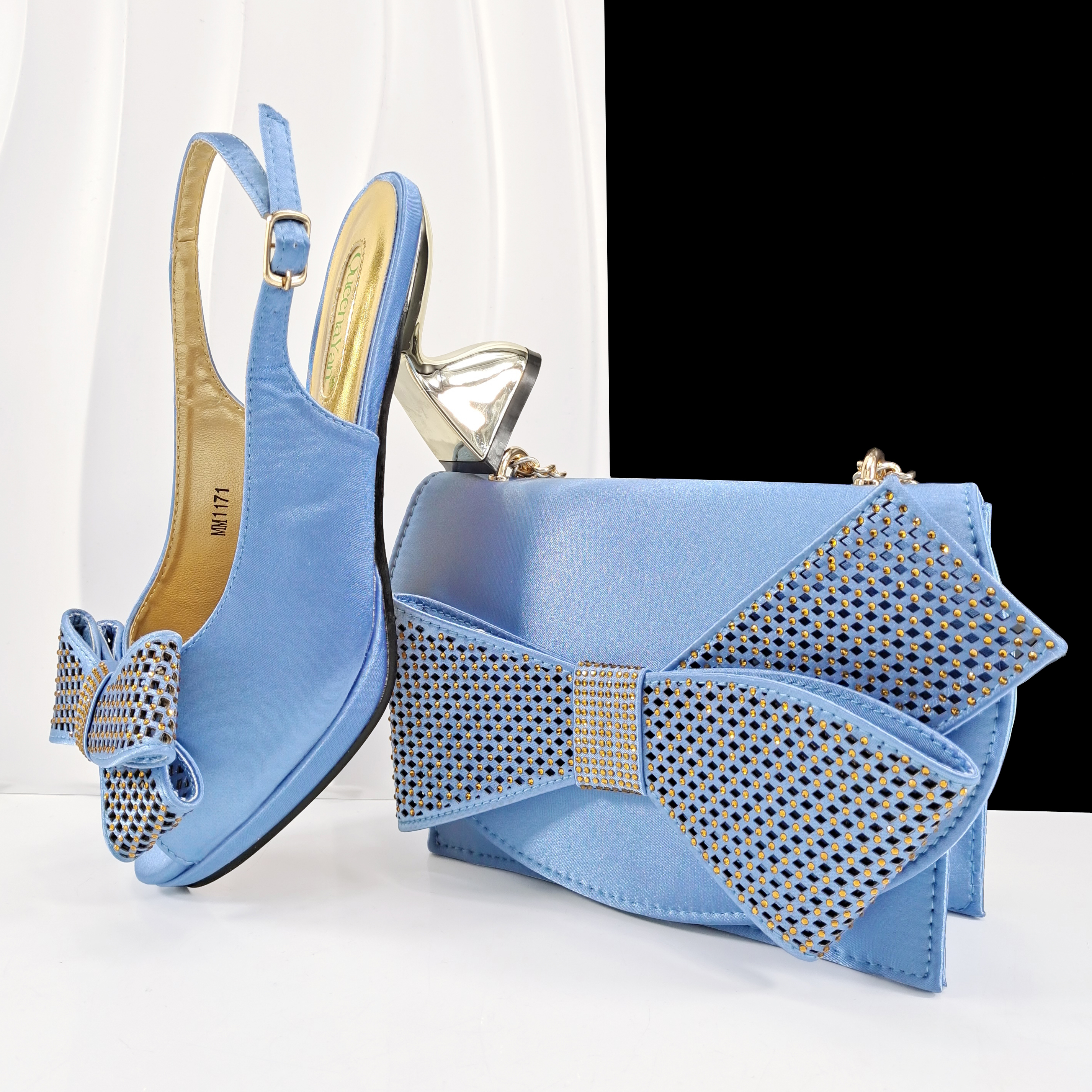 Queena Yan Sky Blue Color Peep - Discount Luxury Bags avaliação e preço