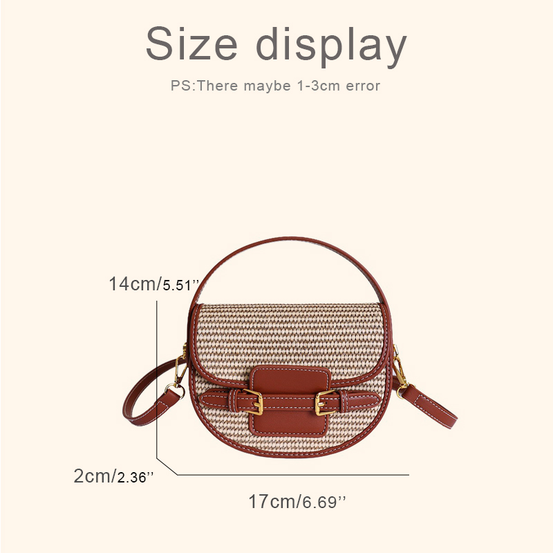 England Style Mini Straw Saddl - Luxury Bags Mini avaliação e preço