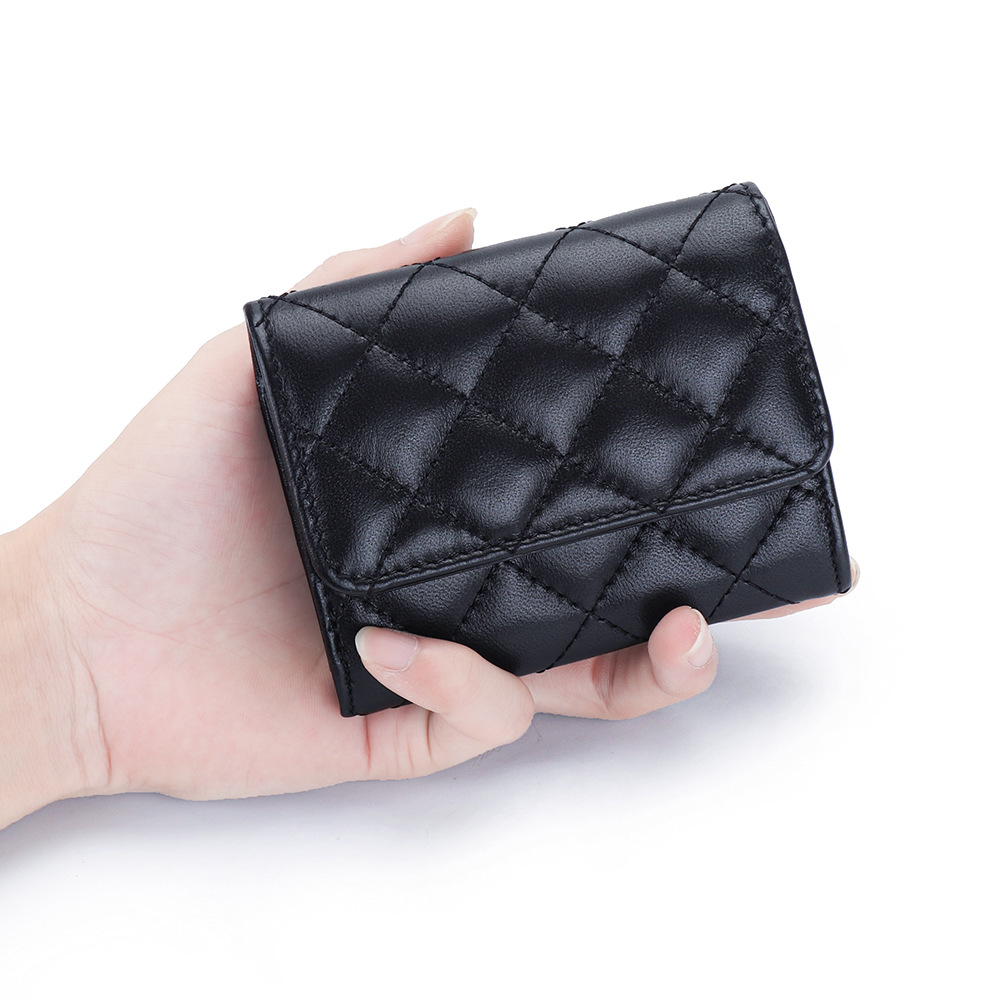 Sheepskin Quilted Card Holder  - Luxury Bags Brand Names avaliação e preço