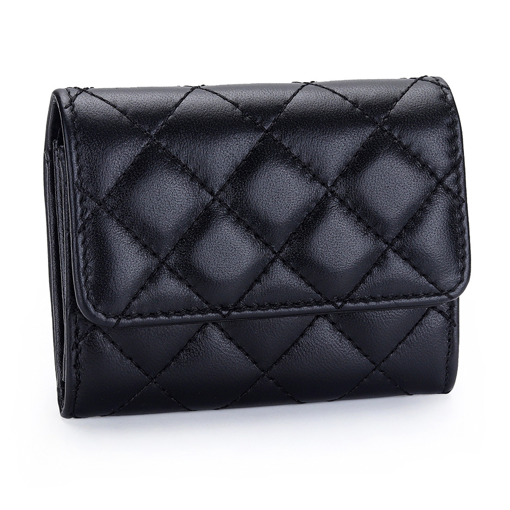 Sheepskin Quilted Card Holder  - Luxury Bags Brand Names avaliação e preço