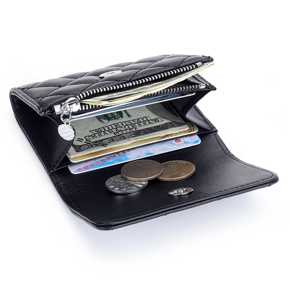 Sheepskin Quilted Card Holder  - Luxury Bags Brand Names avaliação e preço